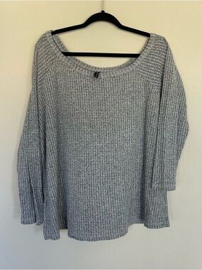 Torrid gray pullover knit sweater 1X (1581)